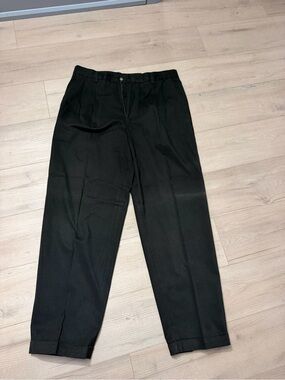 Claiborne Classic Black Pleated Men’s Trousers